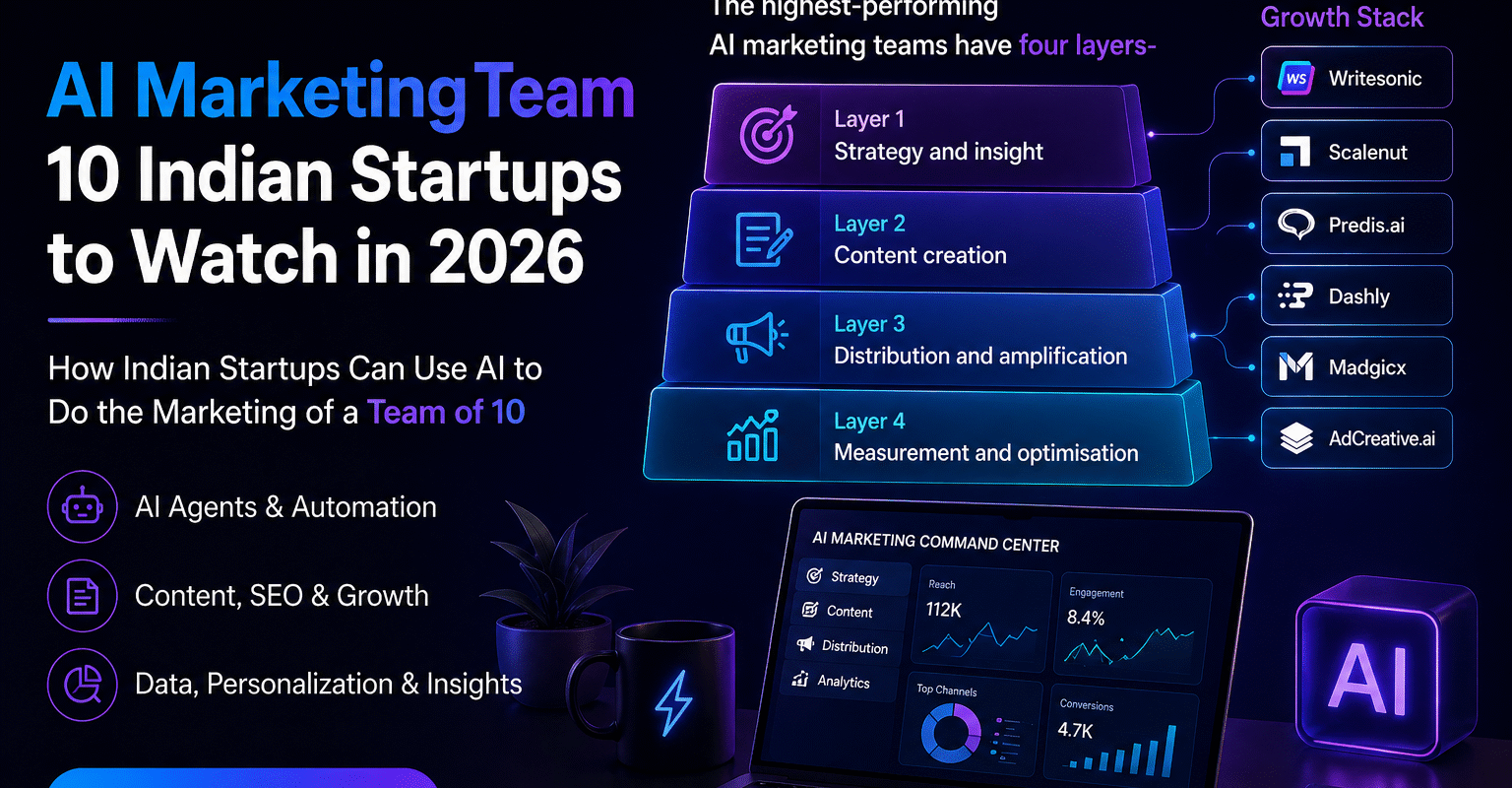 How Indian Startups Can Use AI to Do the Marketing of a Team of 10