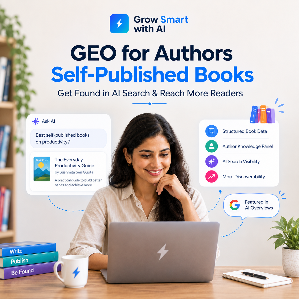 GEO for Authors and Self-Published Books — Getting Your Book Recommended by ChatGPT and Gemini